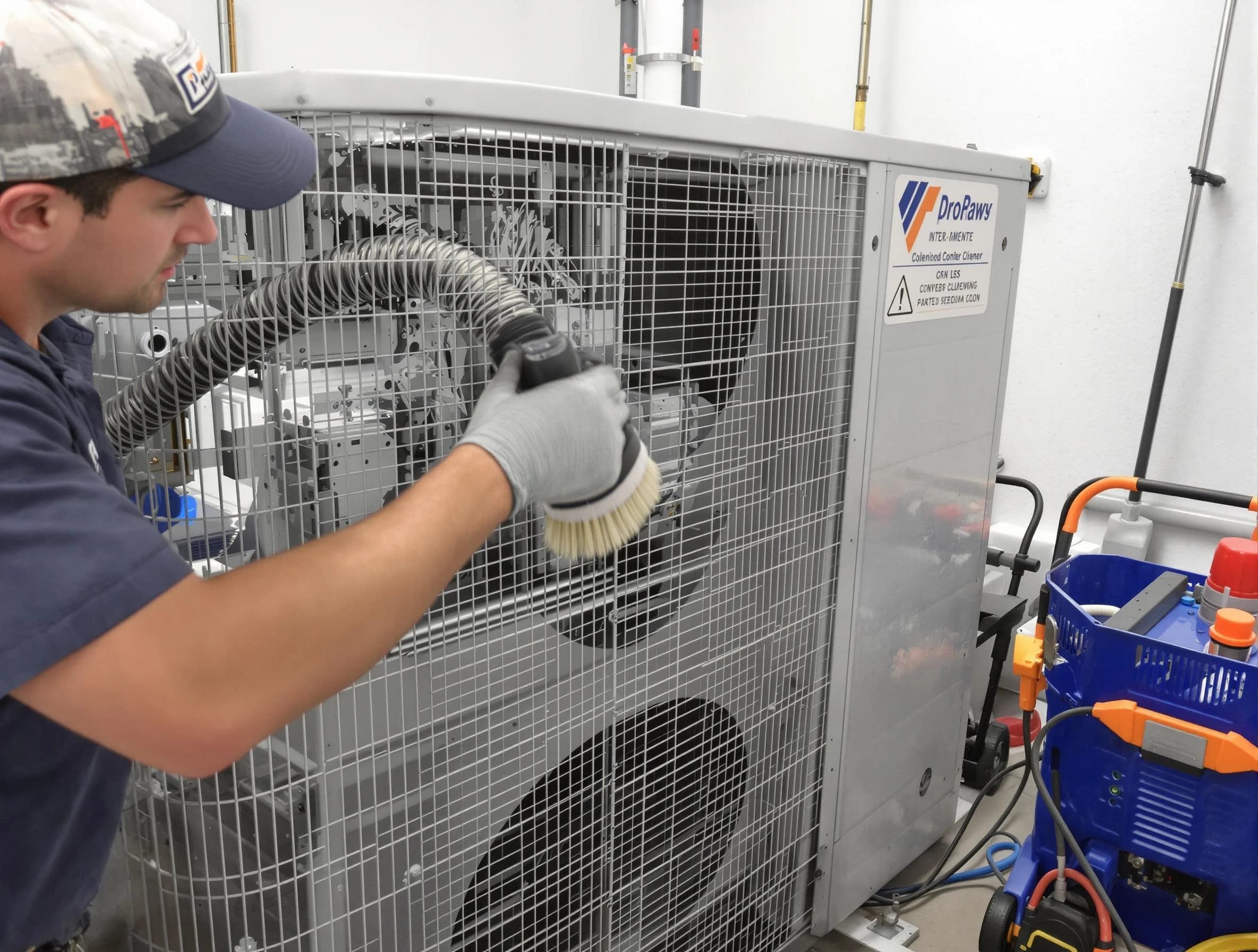 Lebanon Air Duct Cleaning specialist performing precision AC coil cleaning for improved system performance in Lebanon