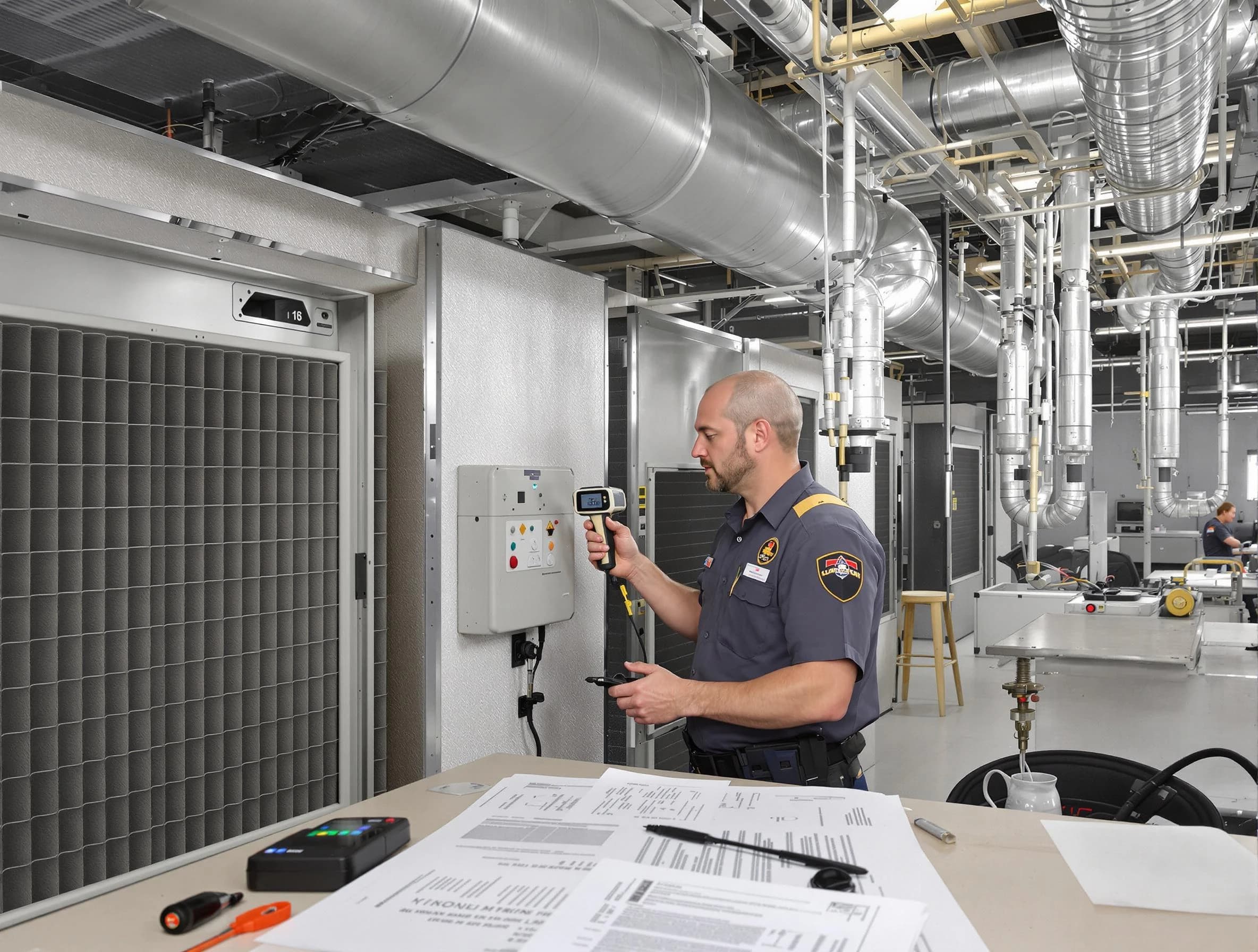 Professional filter system inspection by Lebanon Air Duct Cleaning in Lebanon