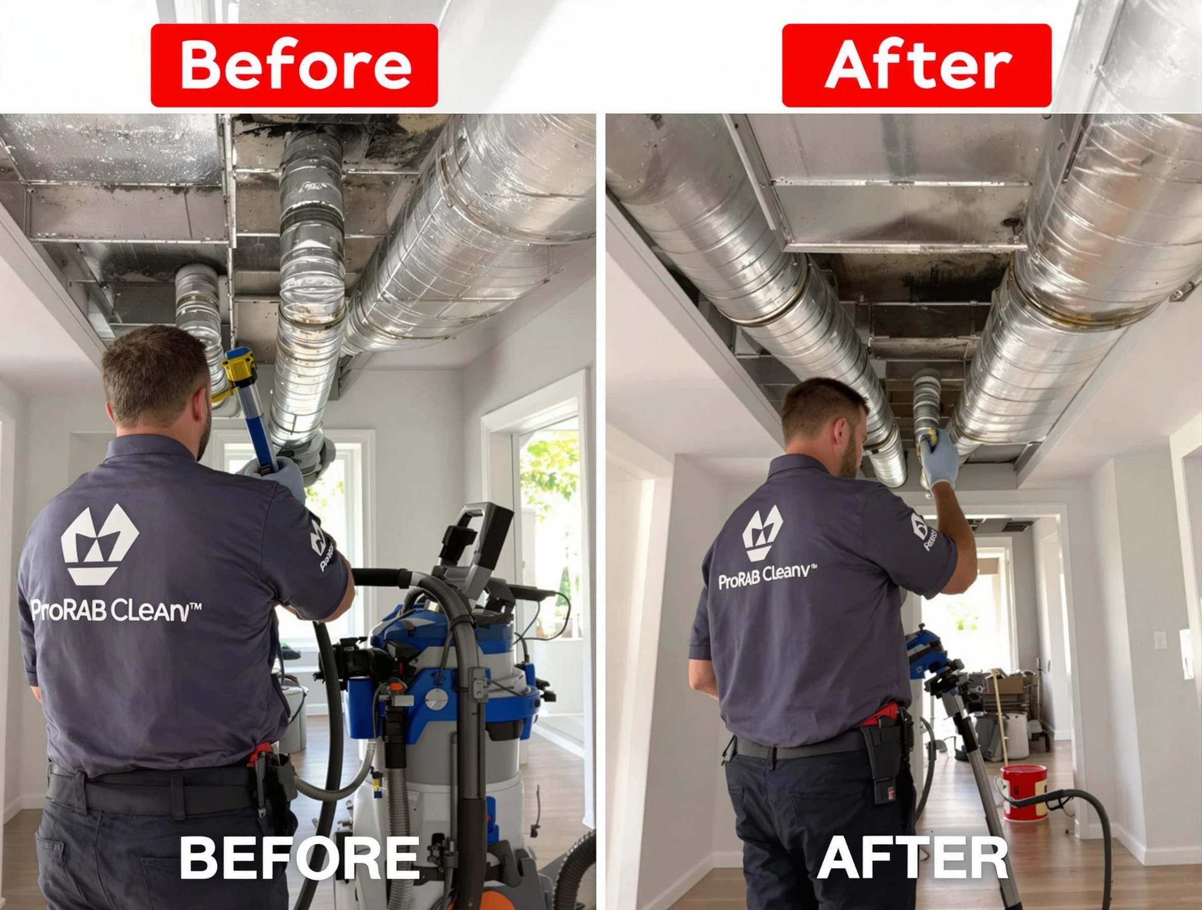 Lebanon Air Duct Cleaning expert performing thorough residential duct cleaning in a Lebanon home