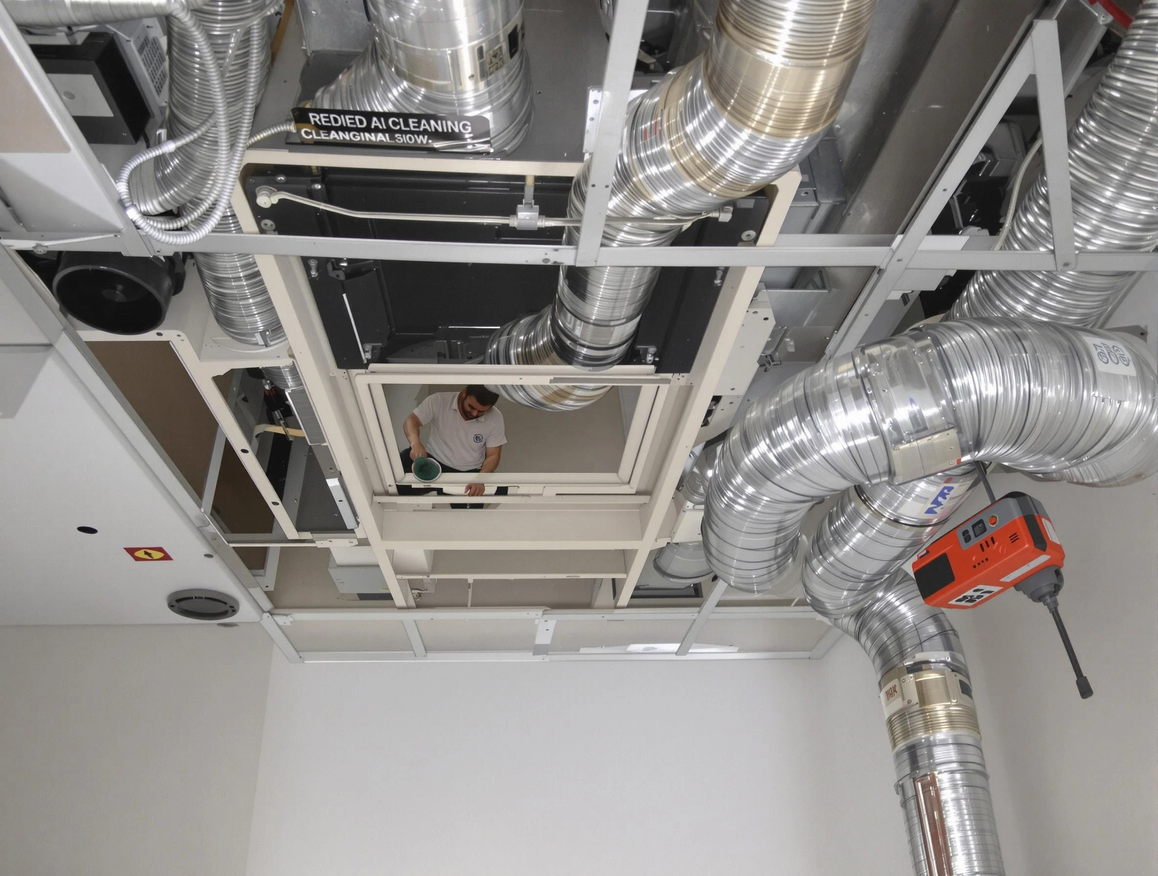 Lebanon Air Duct Cleaning technician performing detailed central duct system cleaning in Lebanon