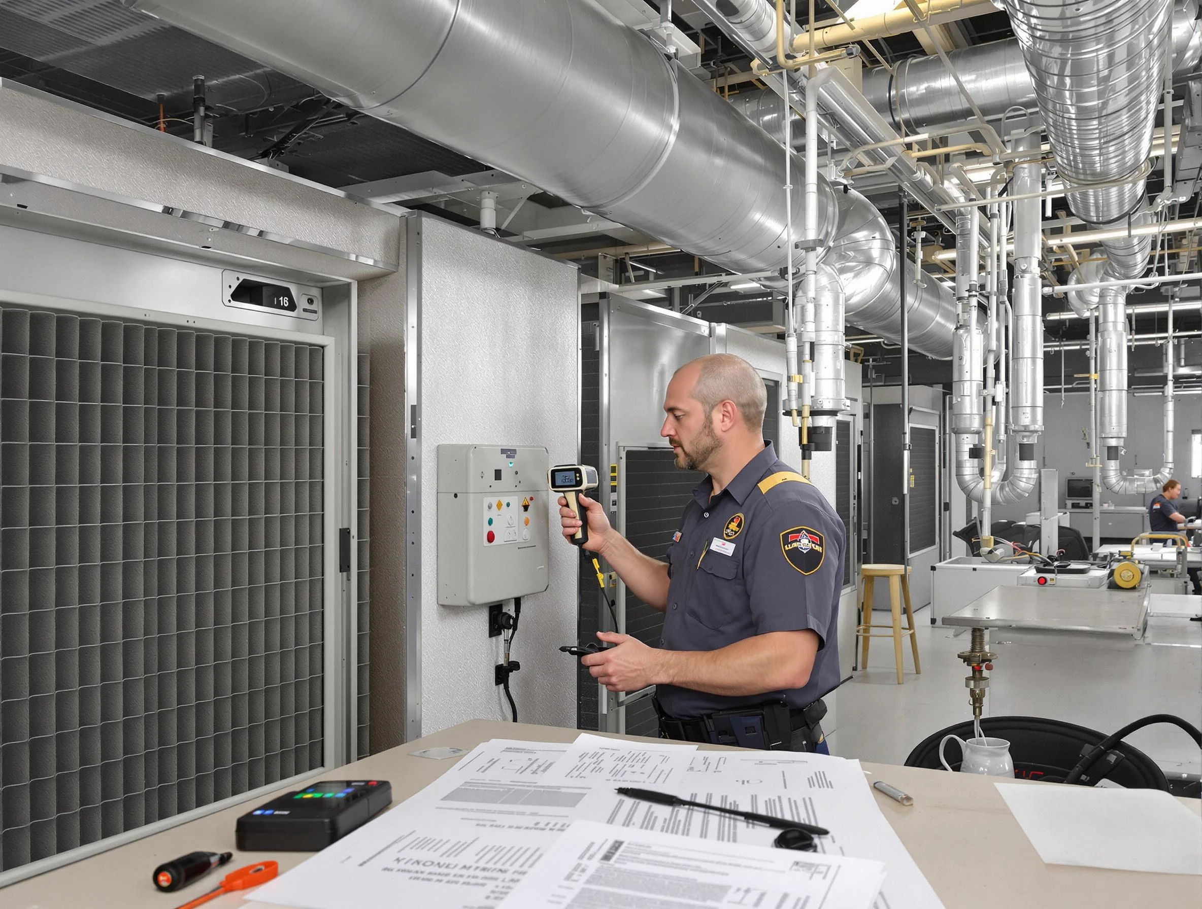 Professional filter system inspection by Lebanon Air Duct Cleaning in Lebanon