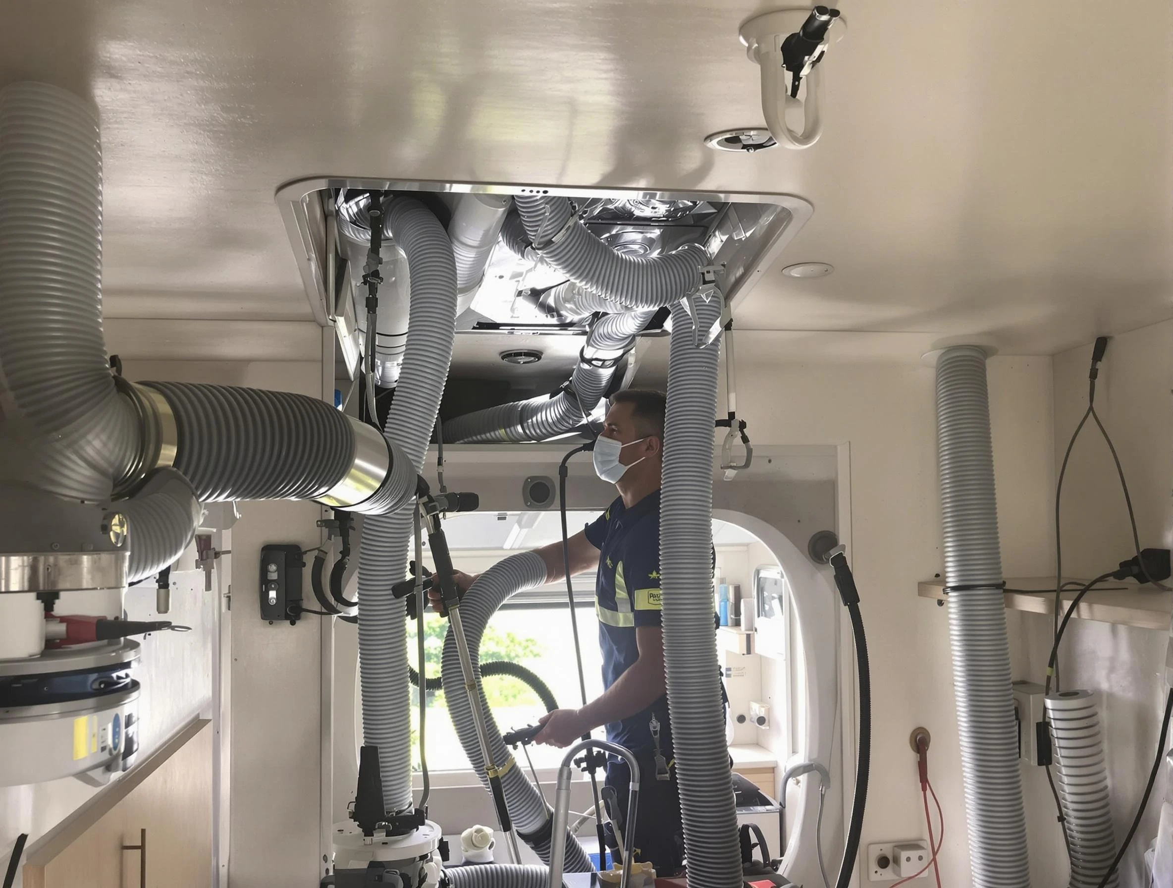 Lebanon Air Duct Cleaning specialist performing precise mobile home duct cleaning in Lebanon