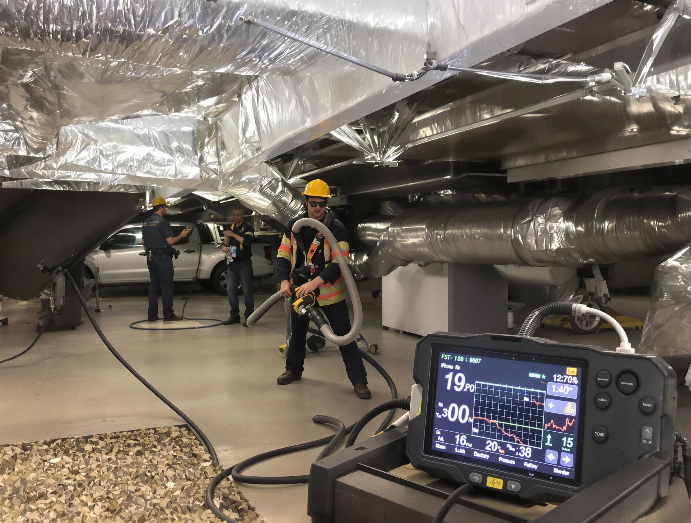 Professional negative pressure duct cleaning by Lebanon Air Duct Cleaning in Lebanon